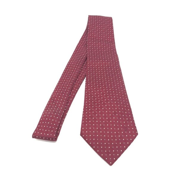 LOUIS VUITTON Dot pattern Necktie dot pattern Necktie silk wine-red - Picture 1 of 9